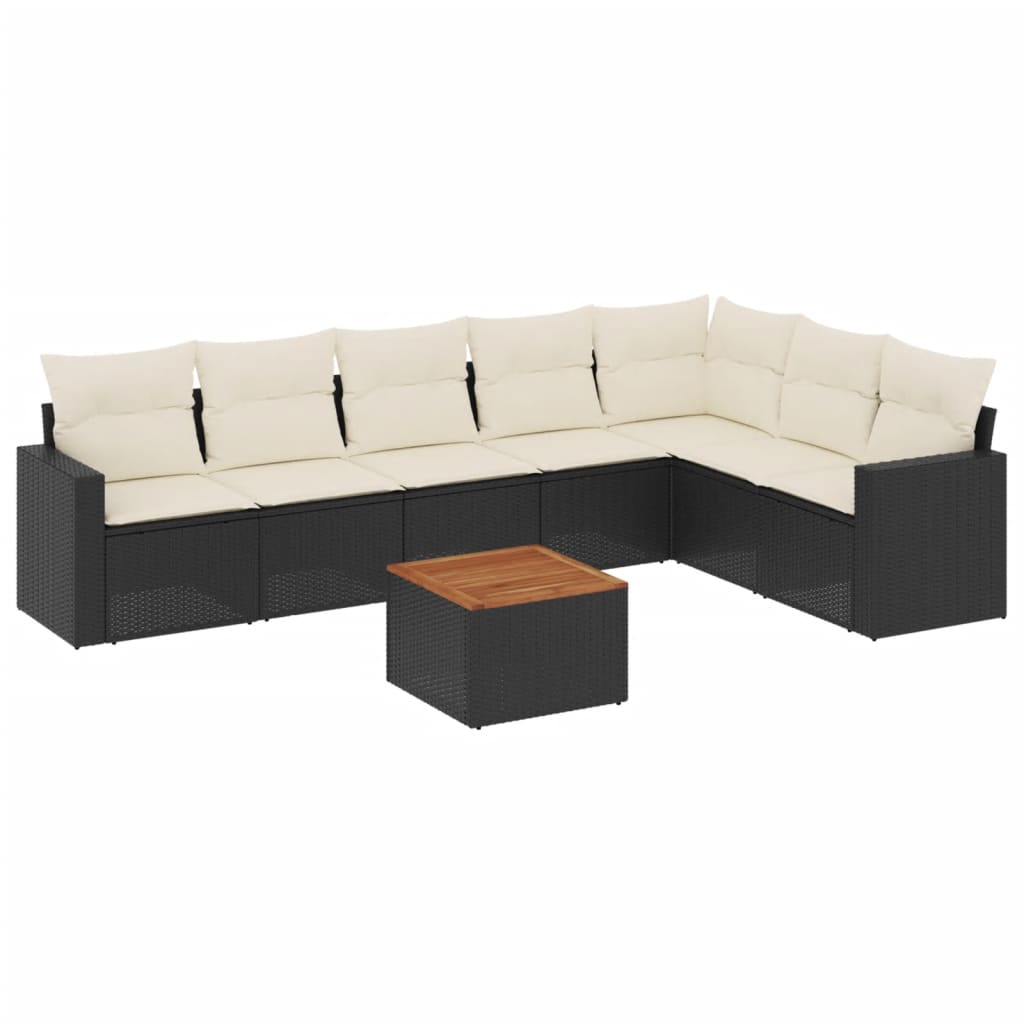 Garden Sofa Set Black, Brown, Cream White