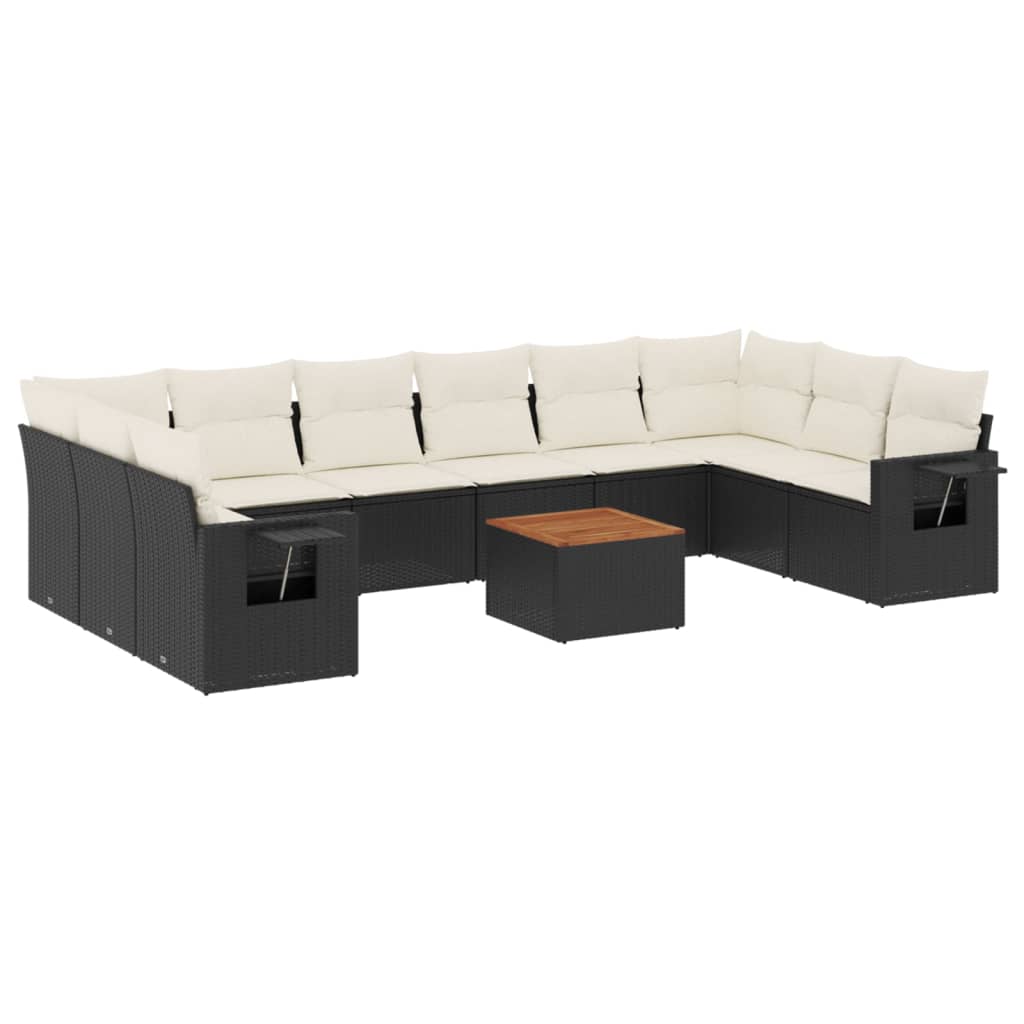 Garden Sofa Set Black