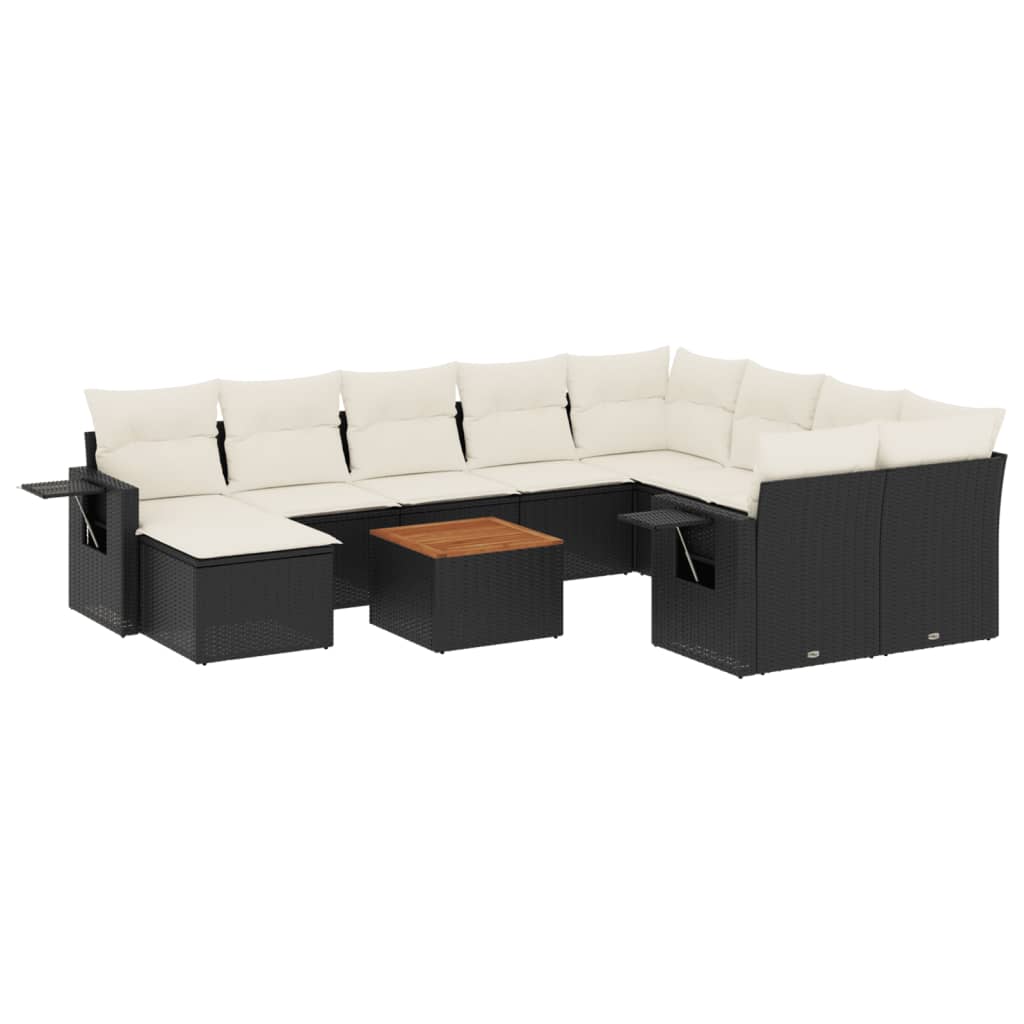 Garden Sofa Set Black