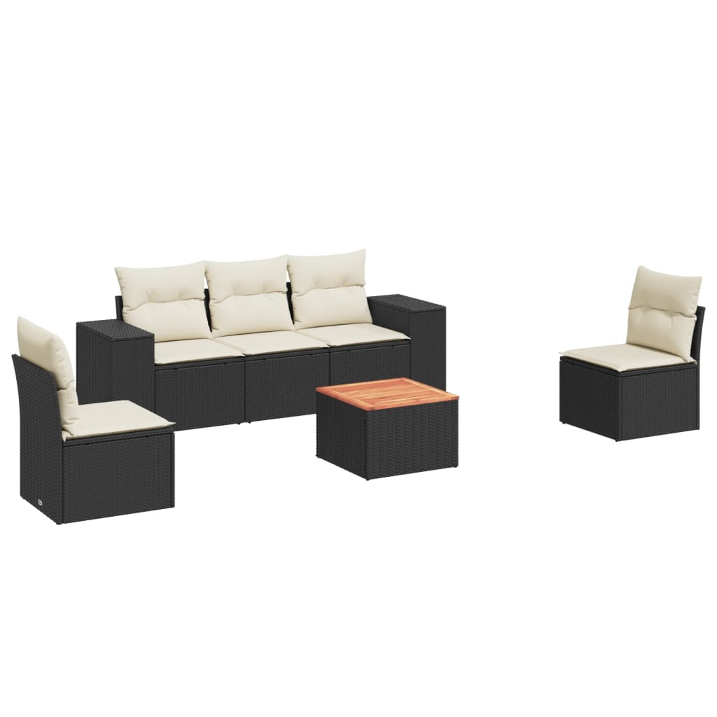 Garden Sofa Set Black