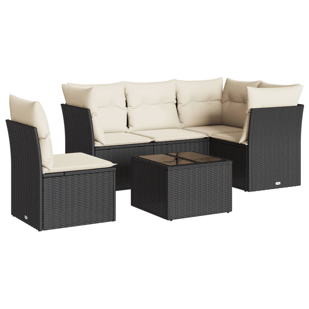 Garden Sofa Set Black