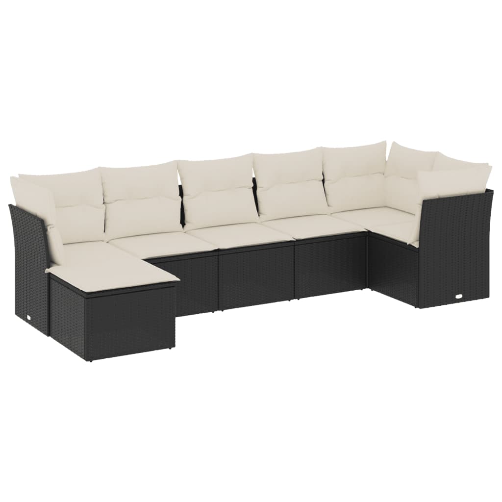 Garden Sofa Set Black