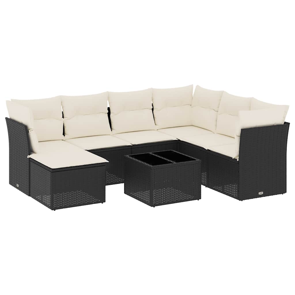 Garden Sofa Set Black