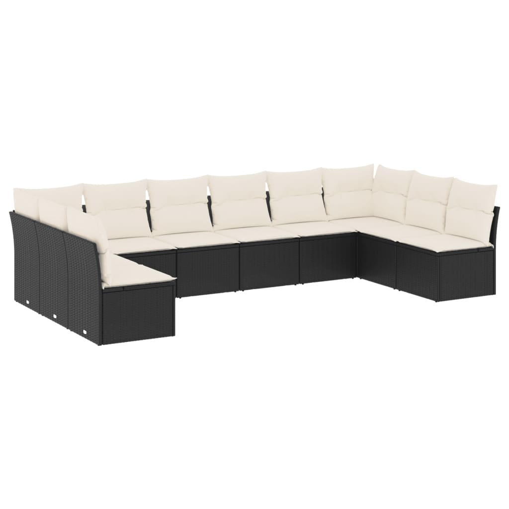 Garden Sofa Set Black