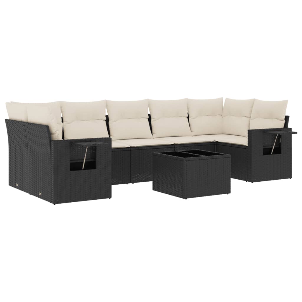 Garden Sofa Set Black