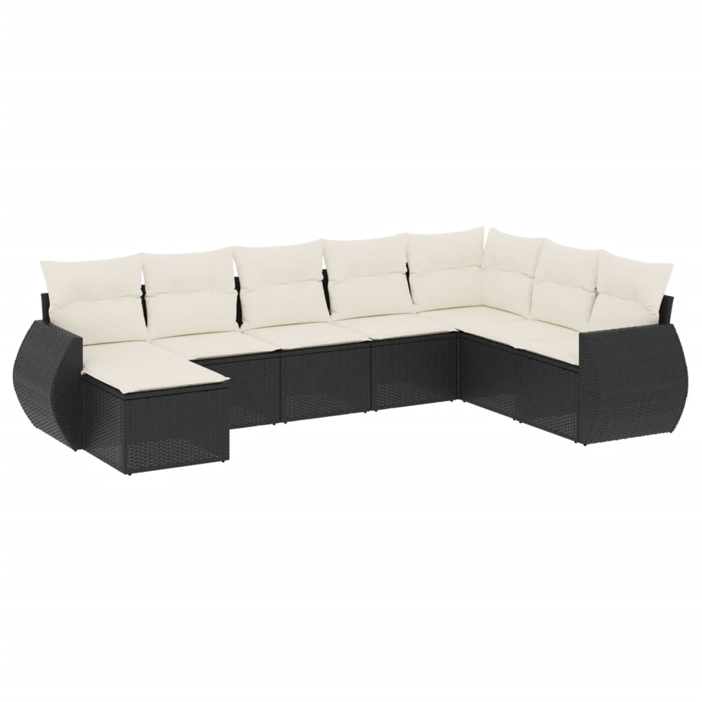 Garden Sofa Set Black