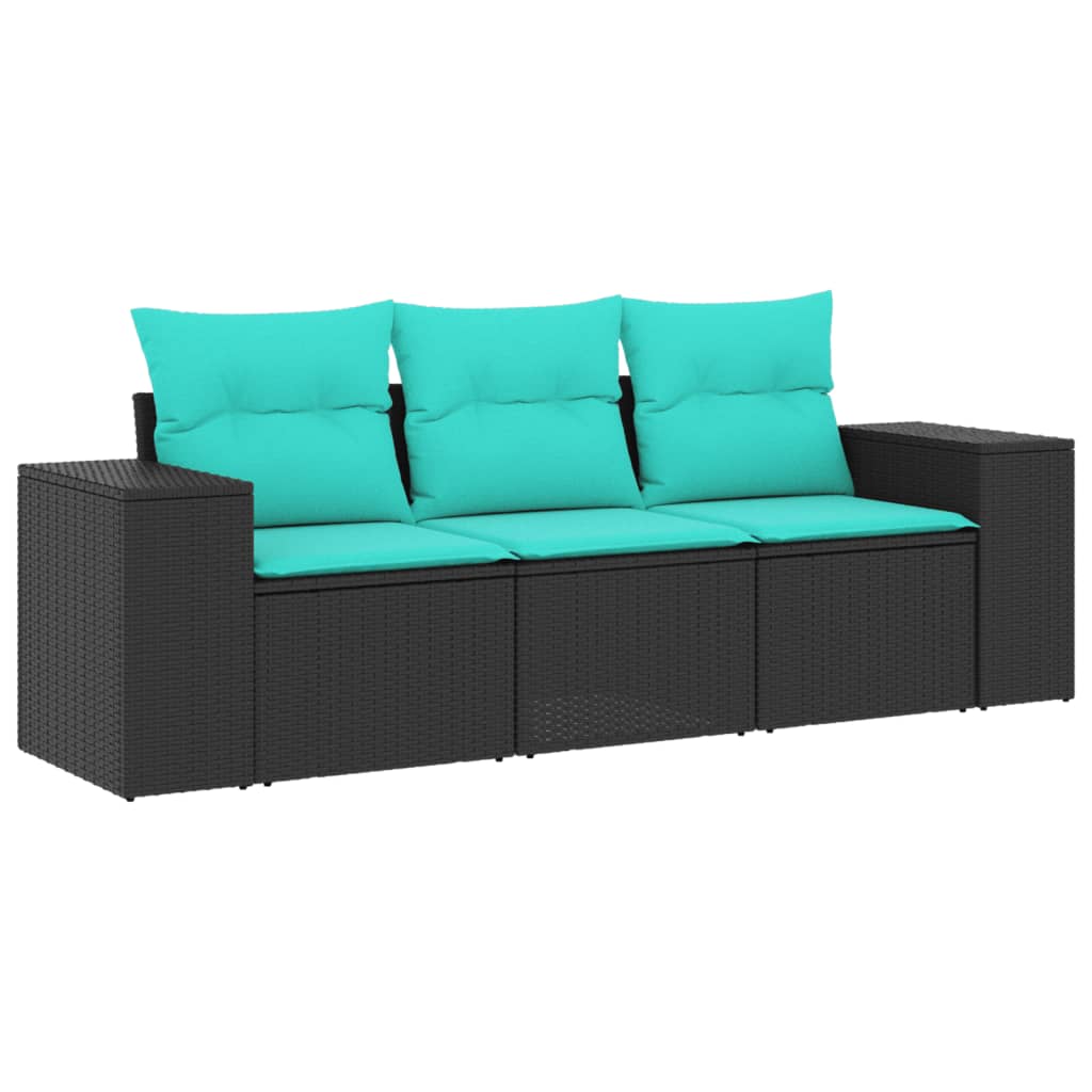 Patio Sofa Set Black