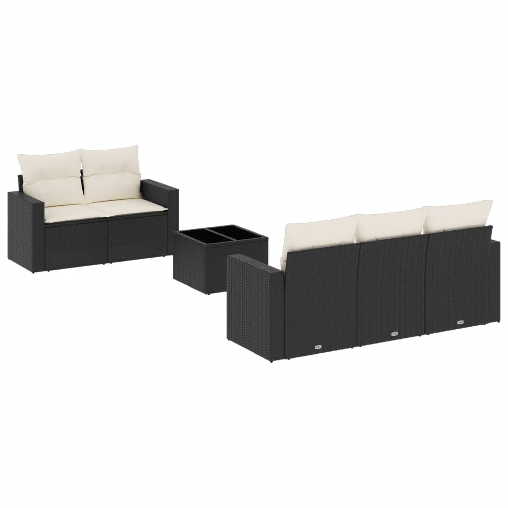 Garden Sofa Set Black
