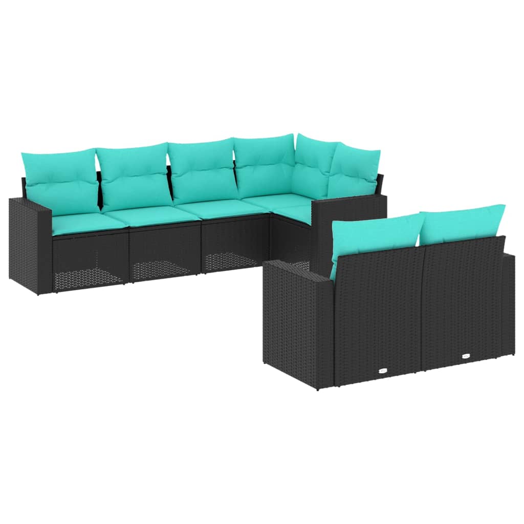 Garden Sofa Set Black