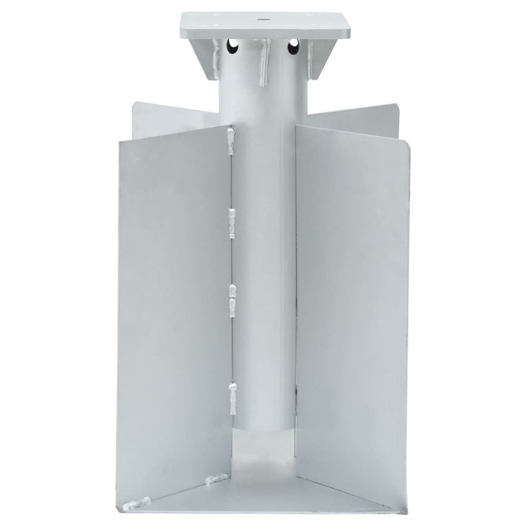 In-ground Parasol Base Silver Steel Standard Durable