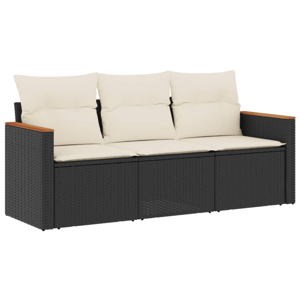Garden Sofa Set Black