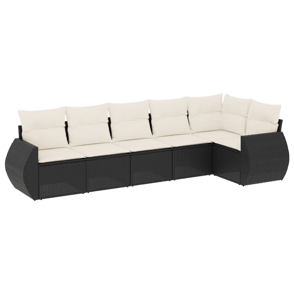 Garden Sofa Set Black, Cream White