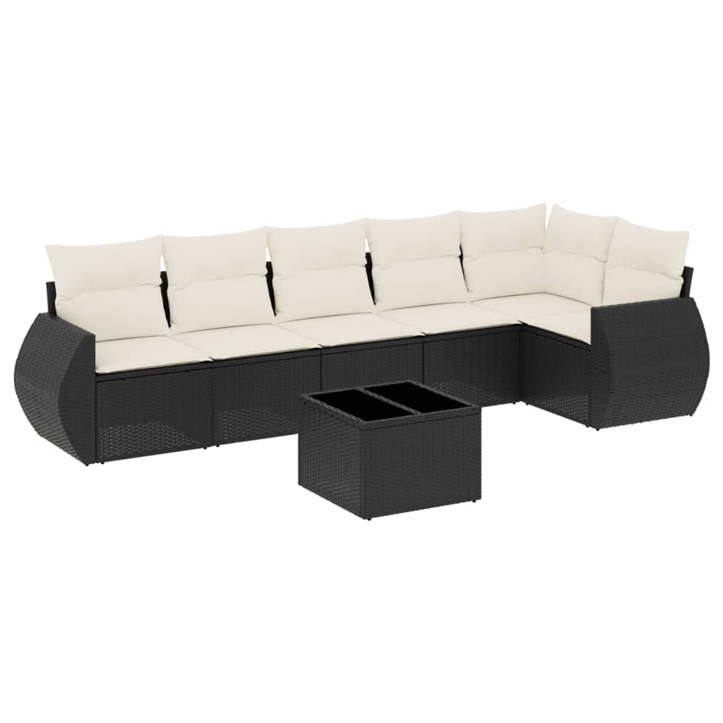 Garden Sofa Set Black
