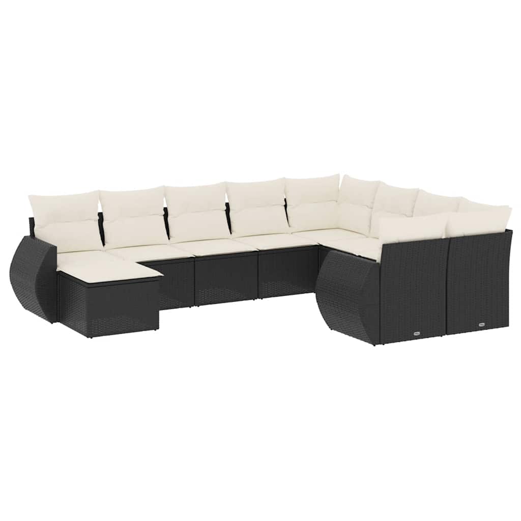Garden Sofa Set Black