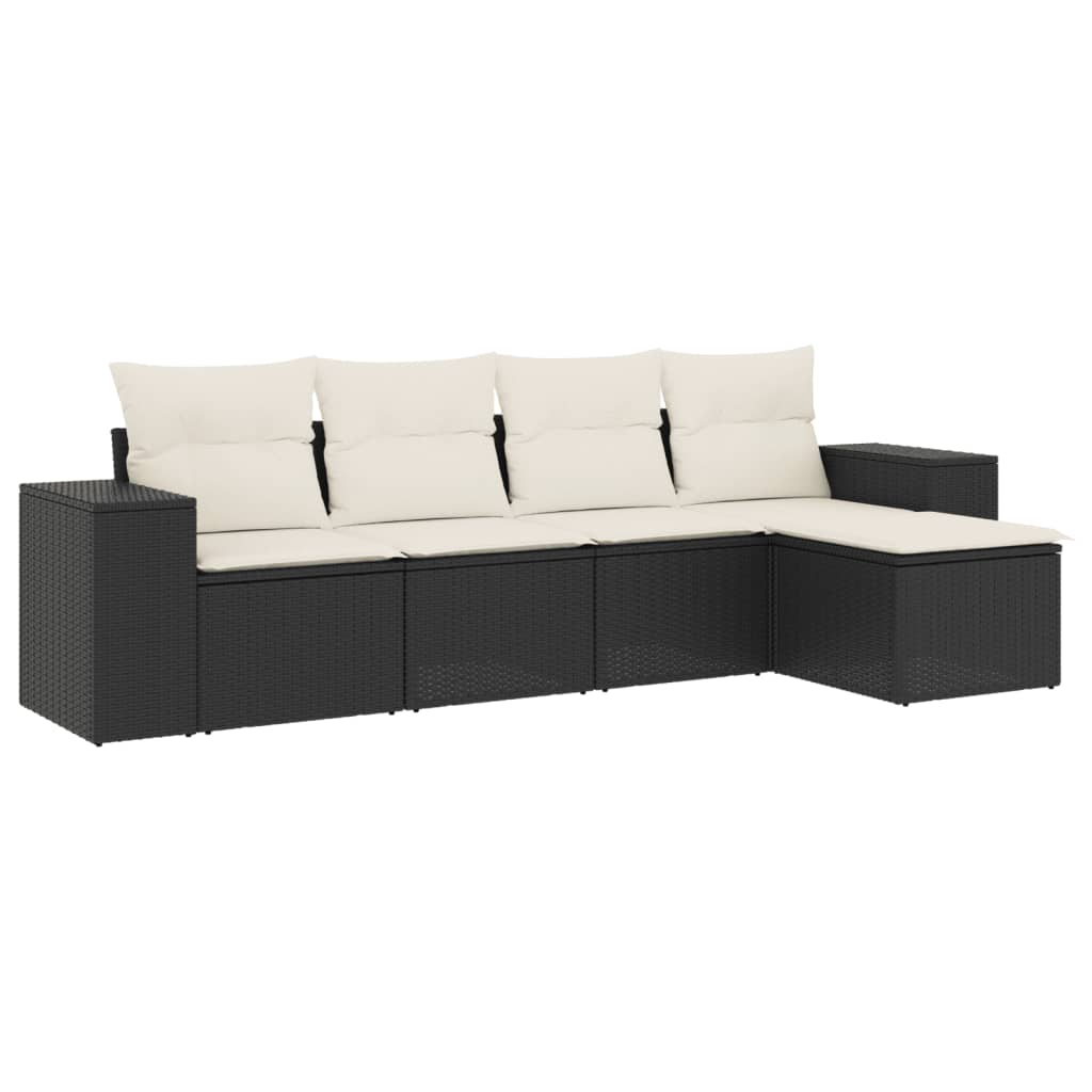 Garden Sofa Set Black