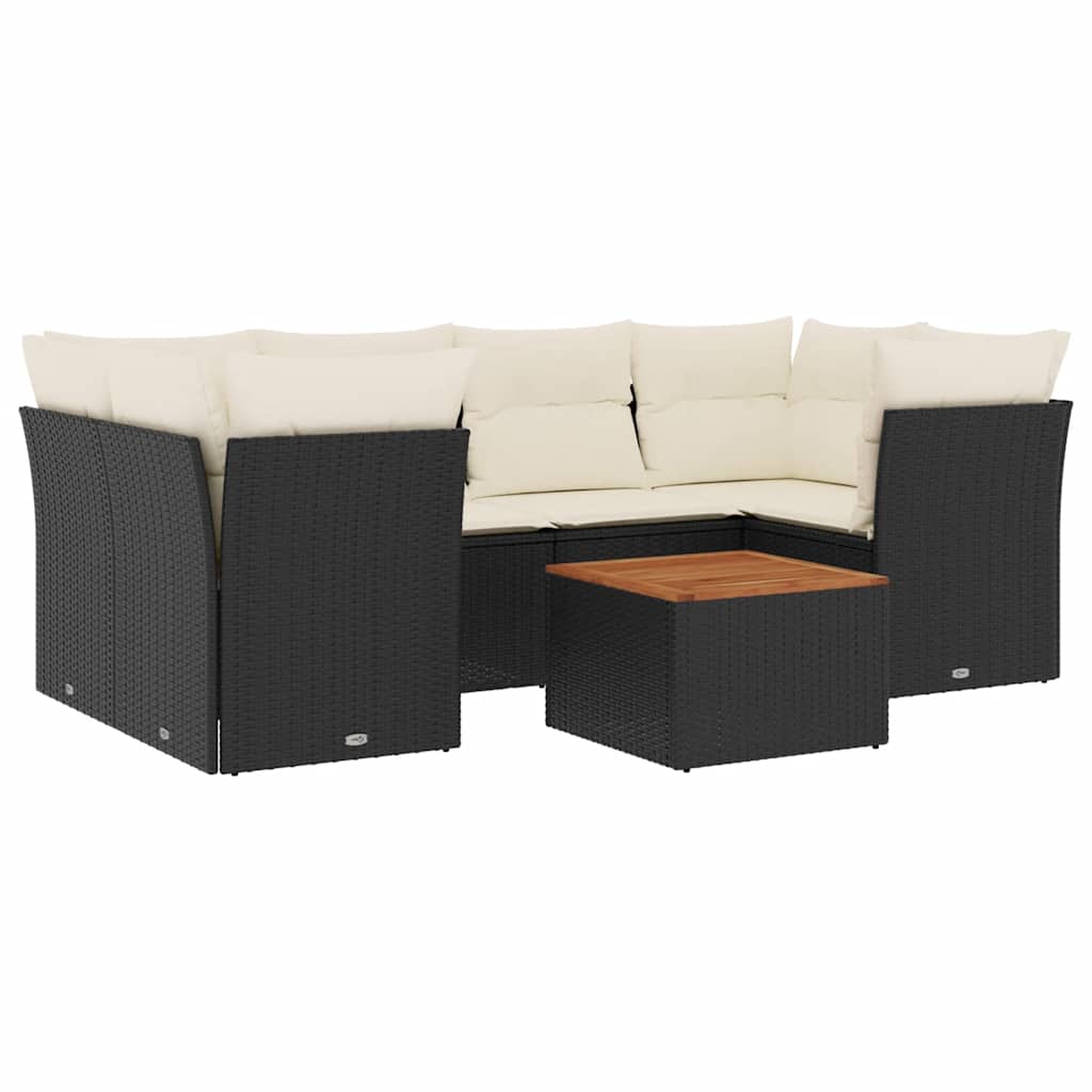 Garden Sofa Set Black