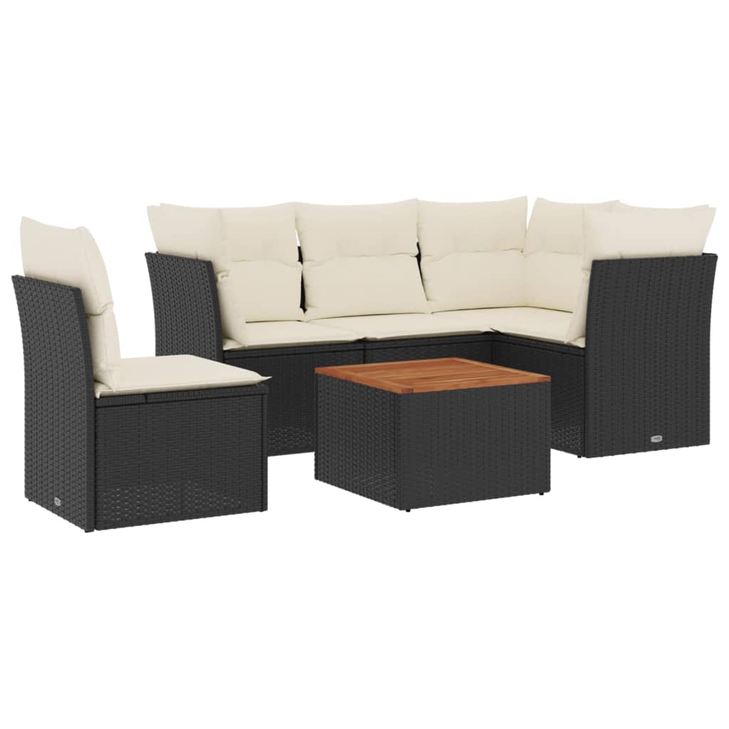 Garden Sofa Set Black