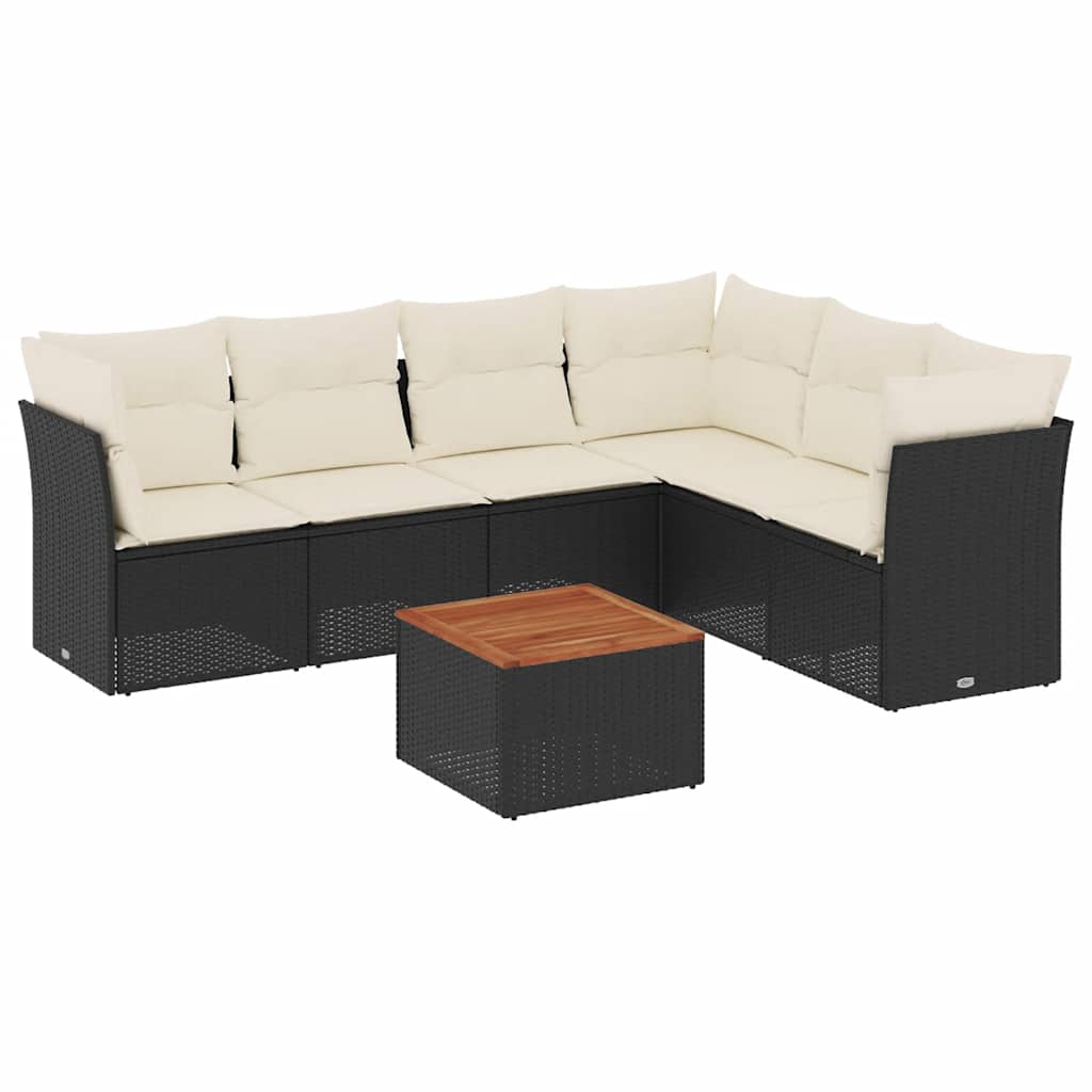 Garden Sofa Set Black