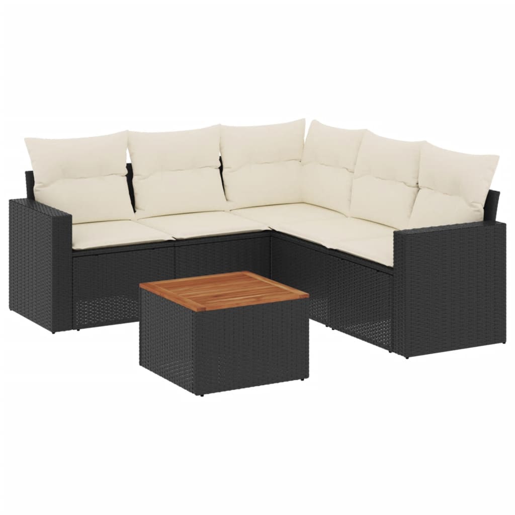 Garden Sofa Set Black