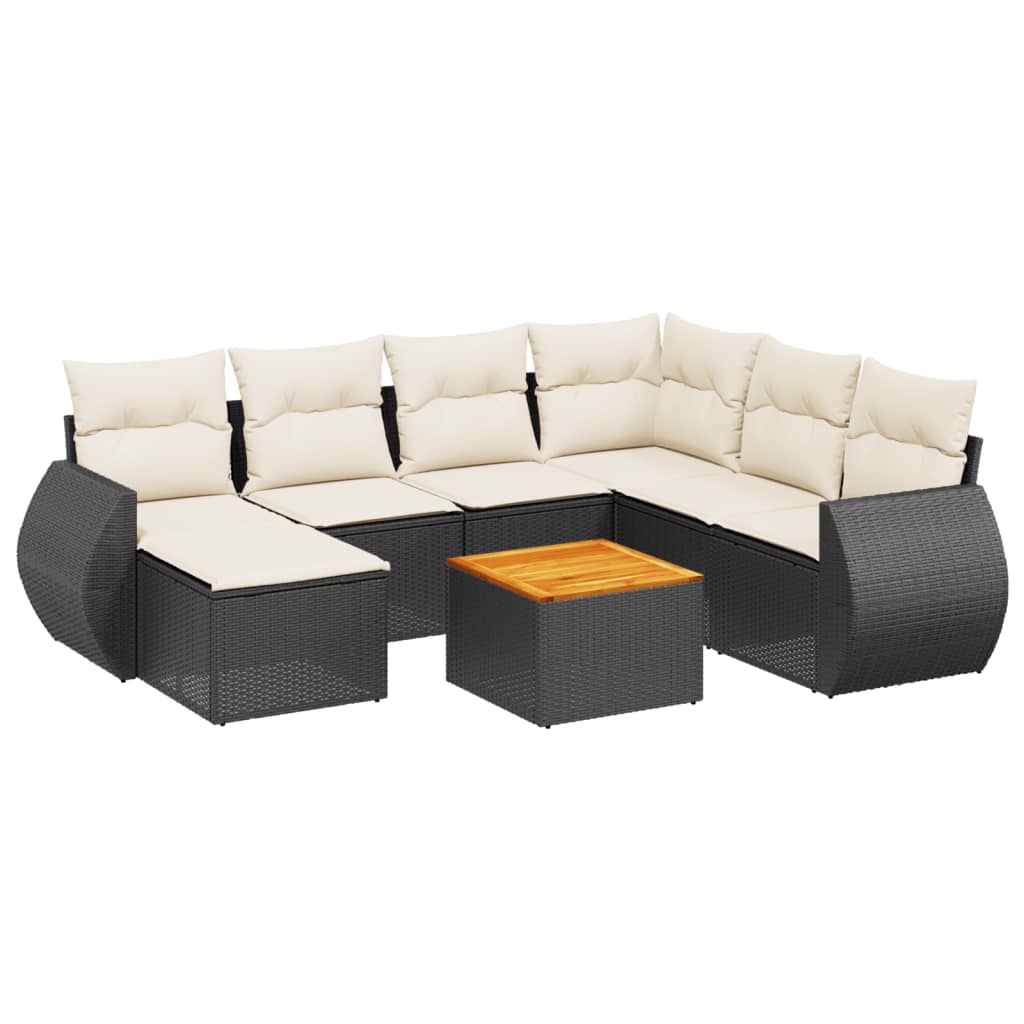 Garden Sofa Set Black