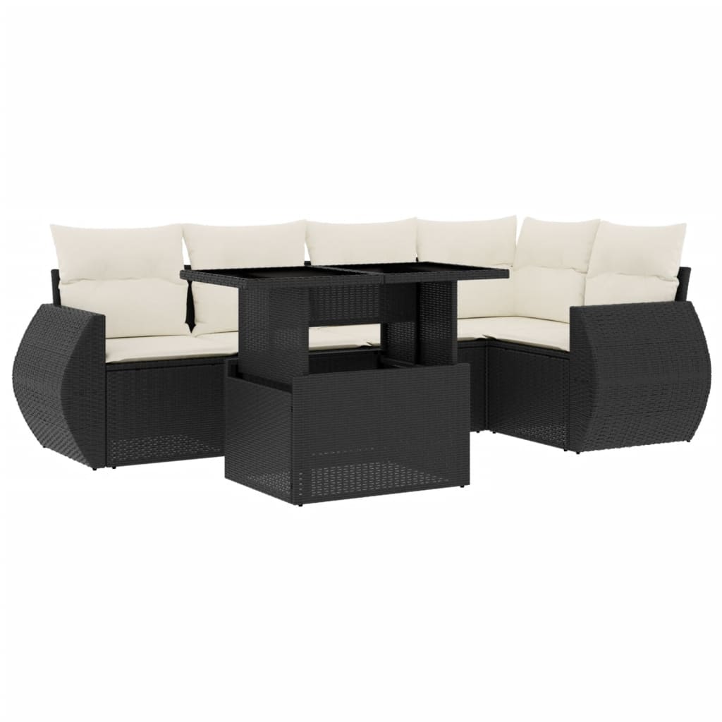 Garden Sofa Set Black