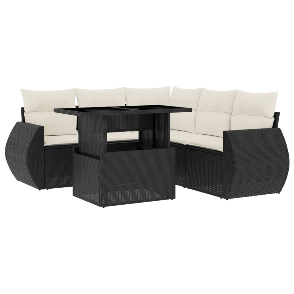 Garden Sofa Set Black