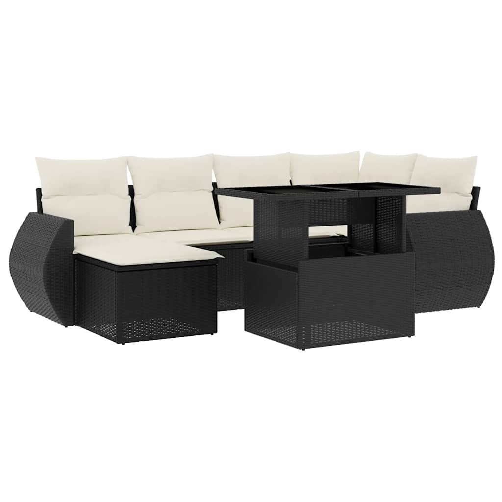 Garden Sofa Set Black