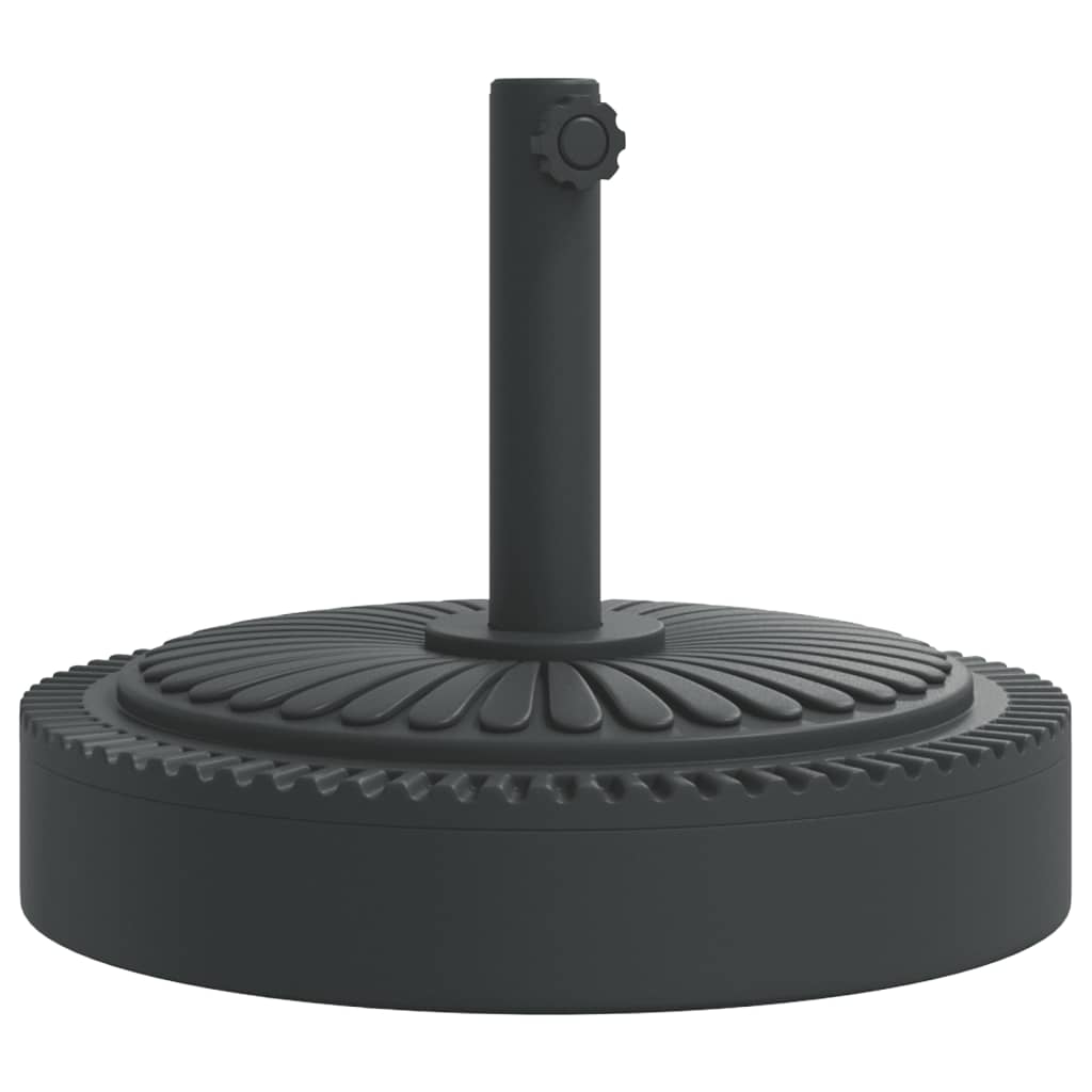 Parasol Base Black PE and concrete with iron tube Medium