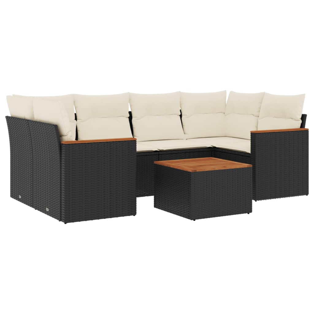 Garden Sofa Set Black