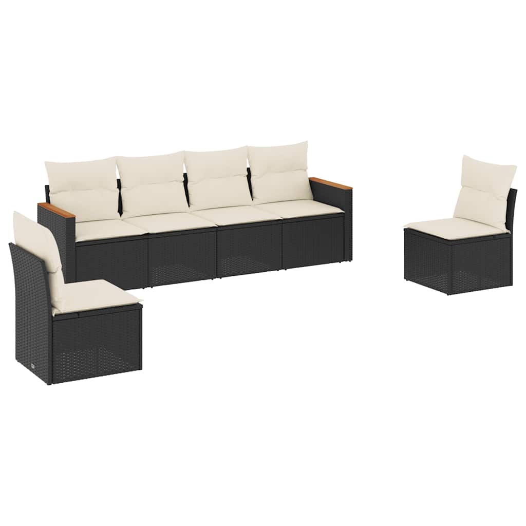 Garden Sofa Set Black