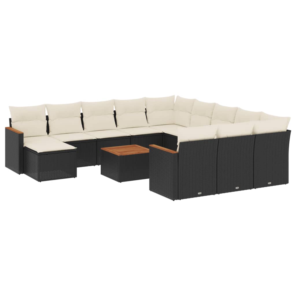 Garden Sofa Set Black