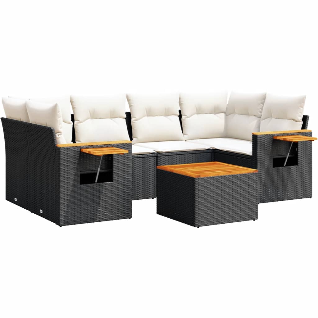 Garden Sofa Set Black