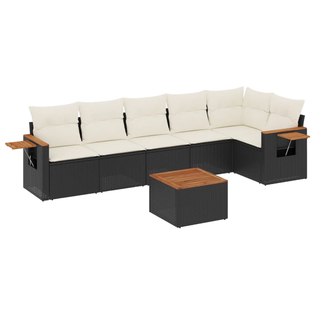 Garden Sofa Set Black