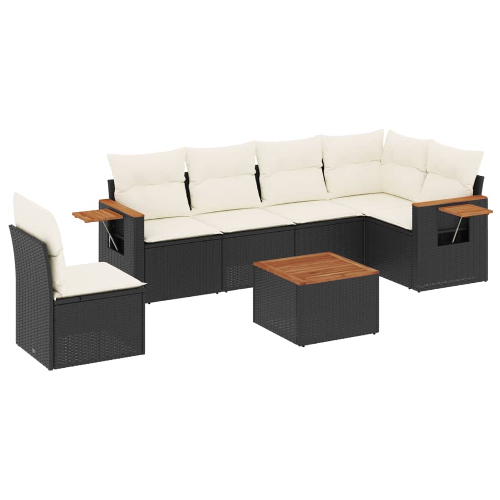 Garden Sofa Set Black