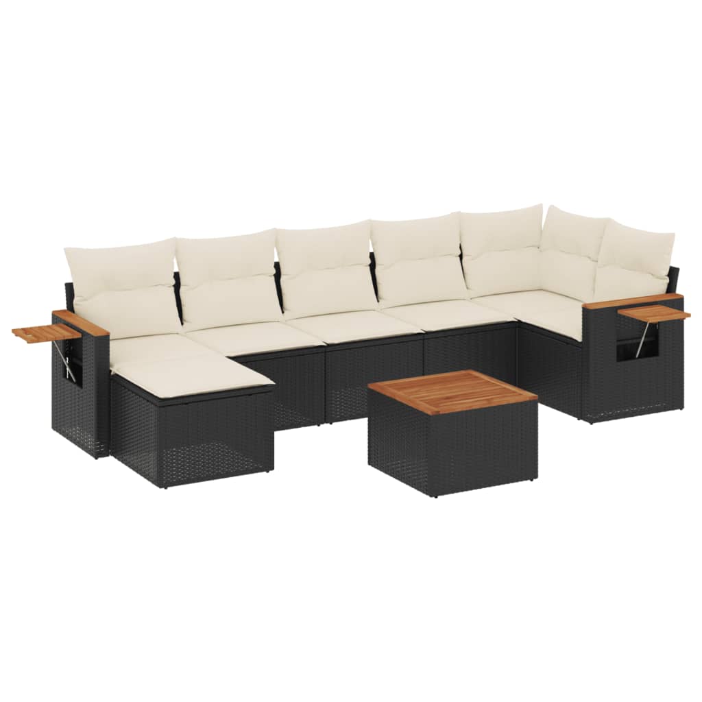 Garden Sofa Set Black