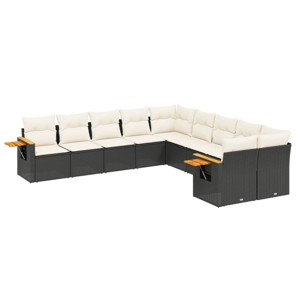 Garden Sofa Set Black