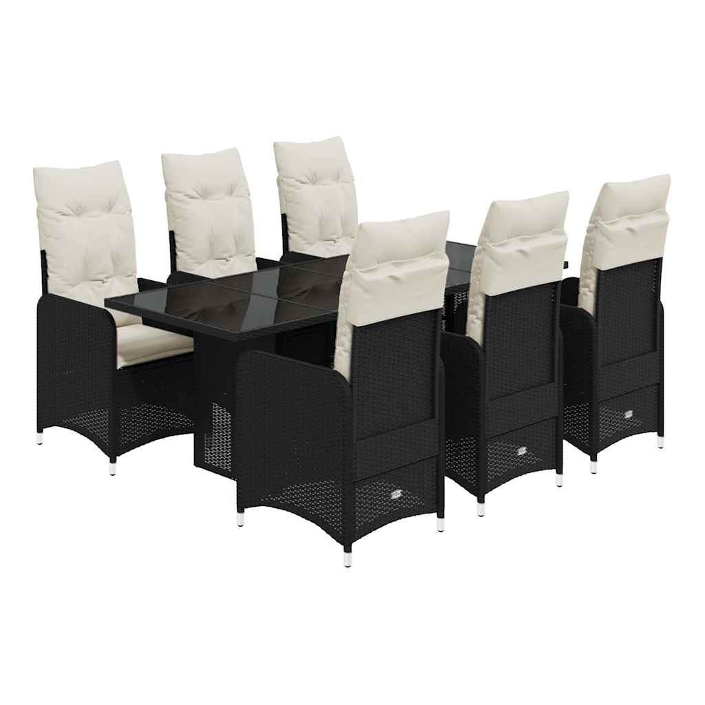Bistro Set Black, Cream White