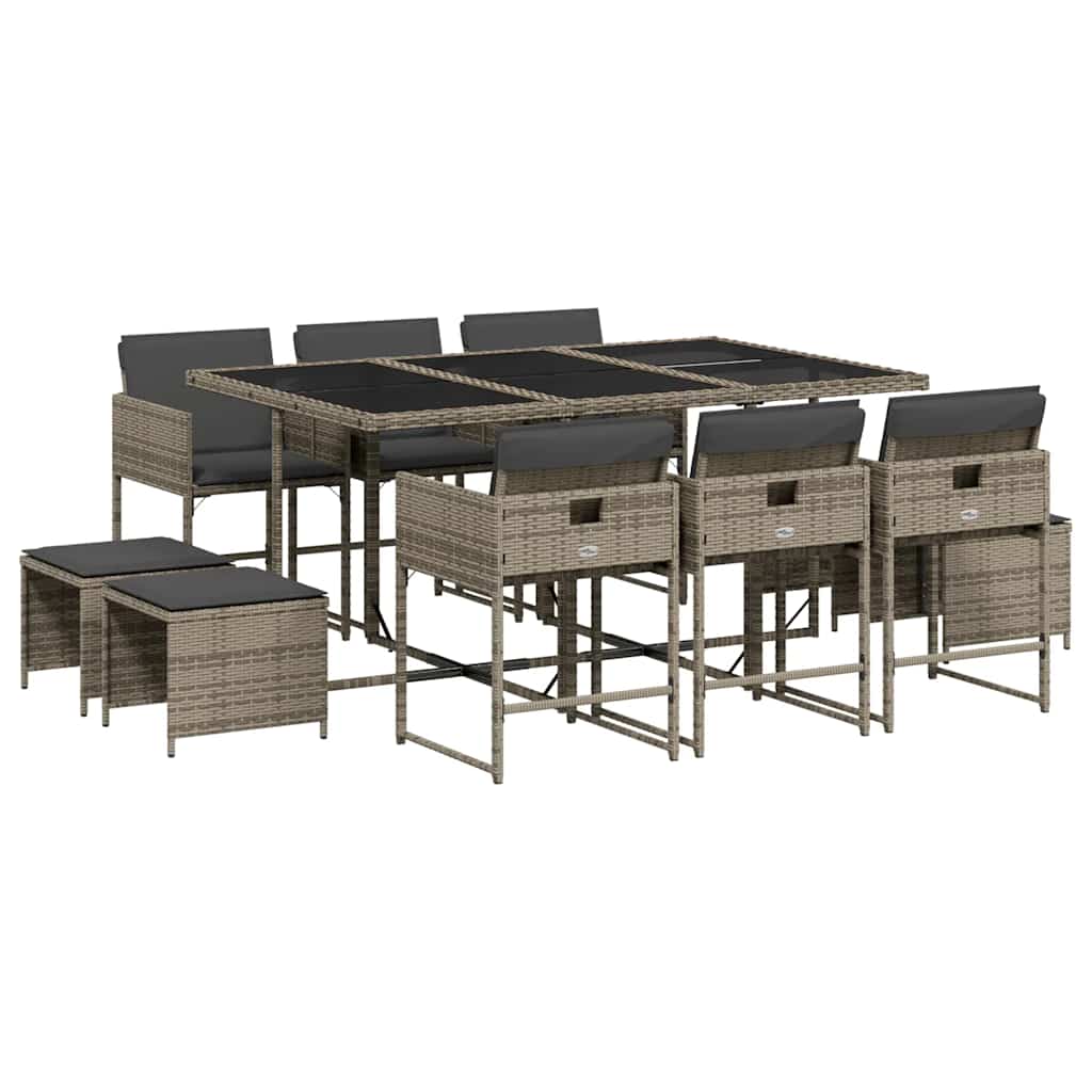 Garden Dining Set Grey