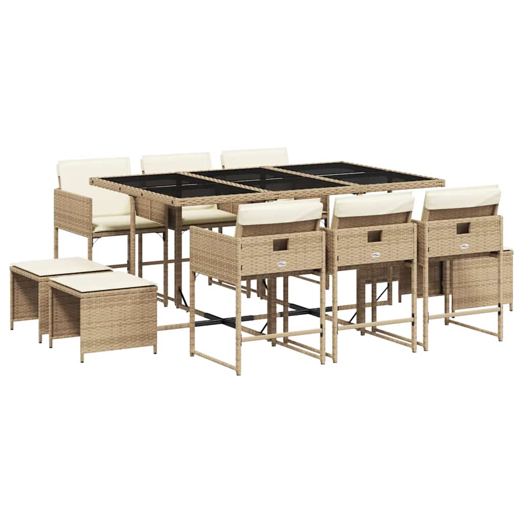 Garden Dining Set Beige