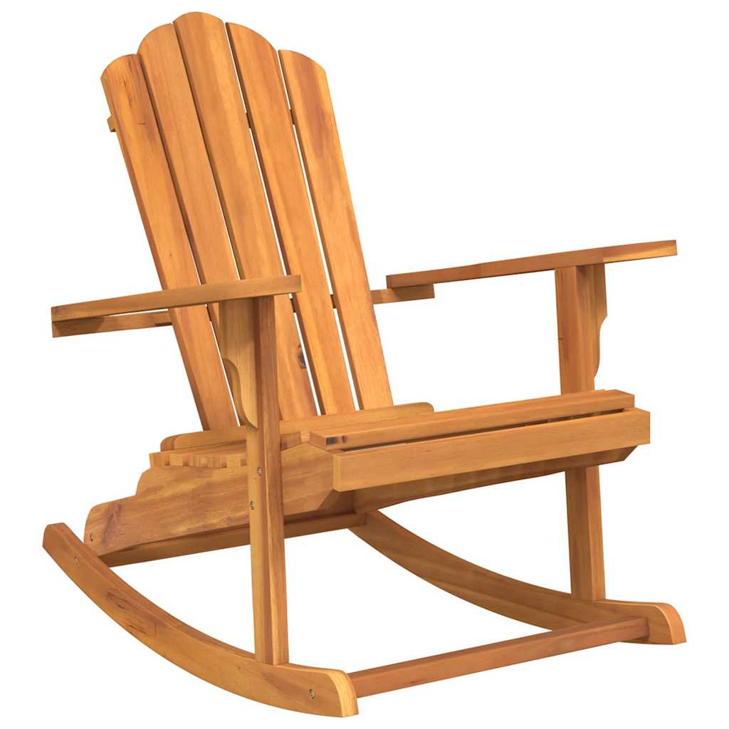Garden Rocking Adirondack Chair Teak Solid teak wood Medium