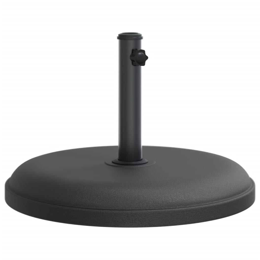 Parasol Base Black Plastic and concrete base, iron tube Universal