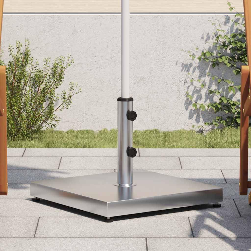 Parasol Base Silver Stainless steel 304 and concrete Standard