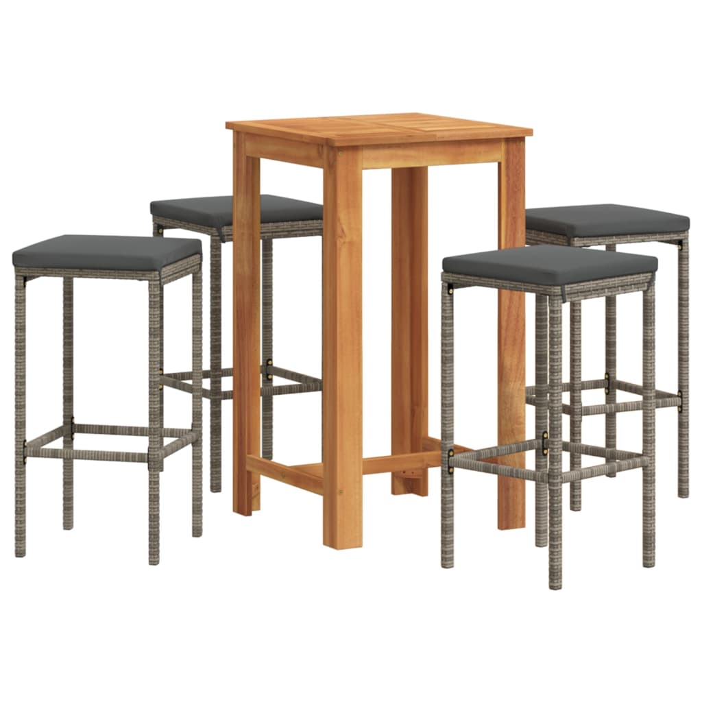 Garden Bar Set Grey, Anthracite