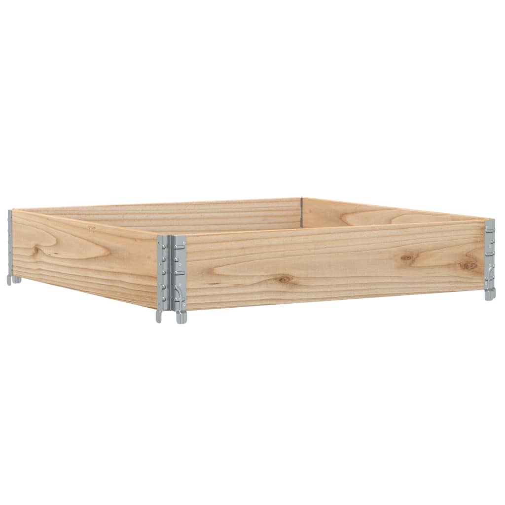 Garden Planter Natural Wood Solid Pine Wood Medium Foldable