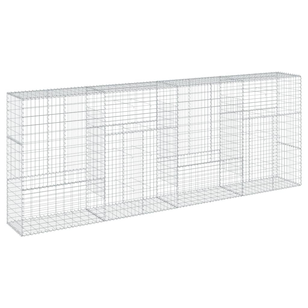 Gabion Basket Silver Galvanized Iron Heavy Weight Endurance