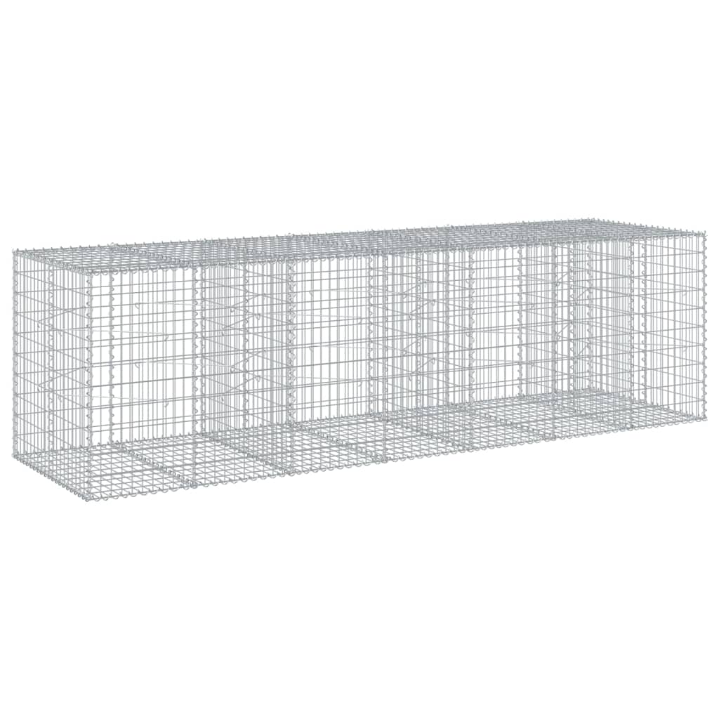 Gabion Basket Silver Galvanized Iron Large Heavy Weight Endurance