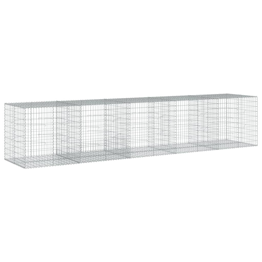 Gabion Basket Silver Galvanized Iron Large Heavy Weight Endurance