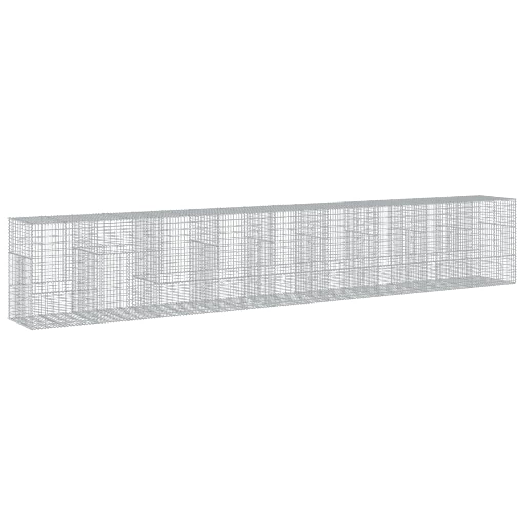 Gabion Basket Silver Galvanized Iron Large