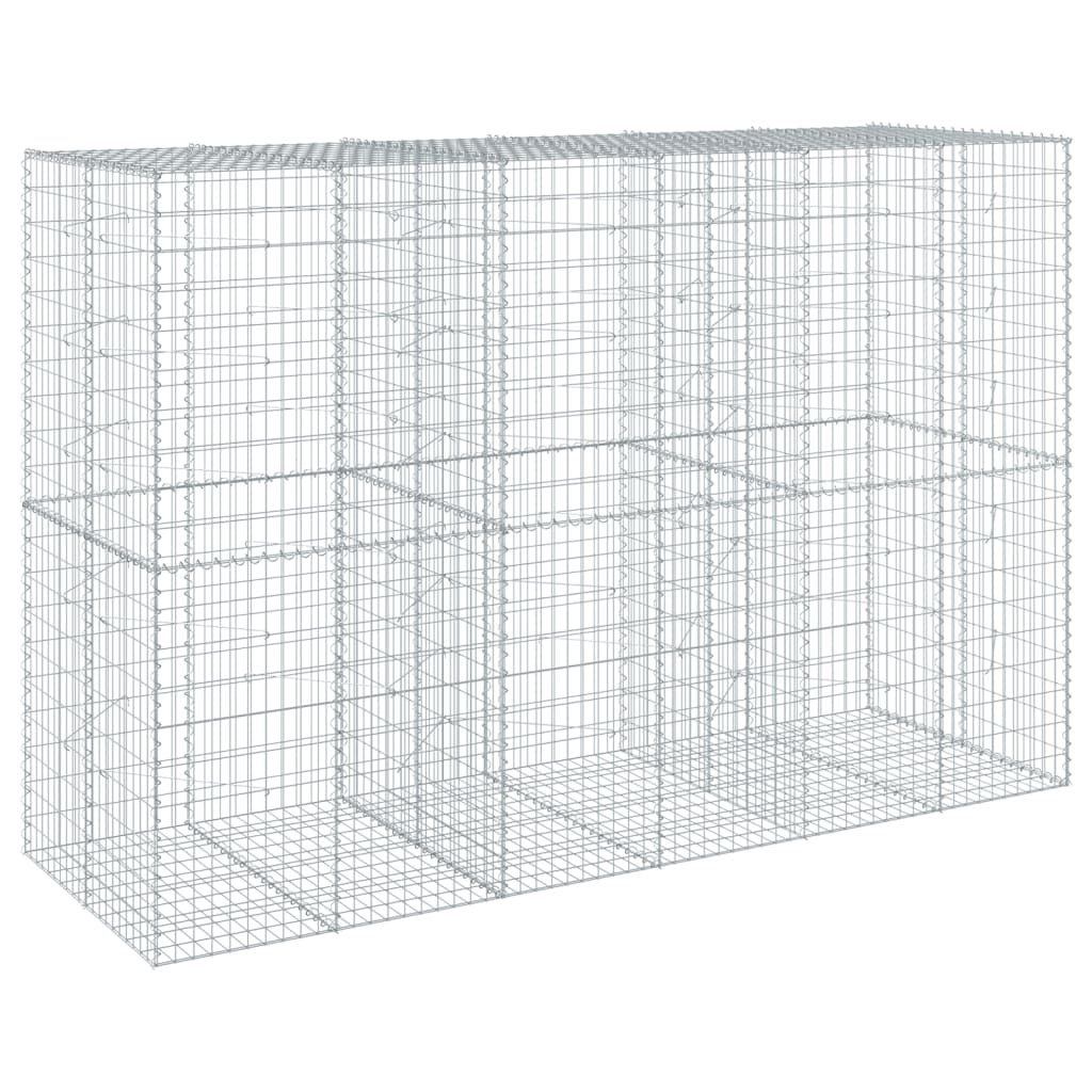 Gabion Basket Silver Galvanized Steel Large