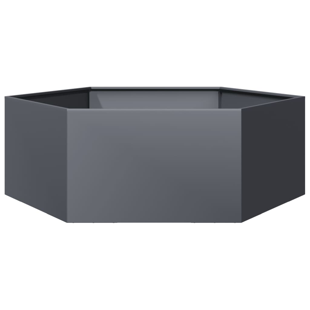 Garden Planter Anthracite Steel Large Durable Garden Planter